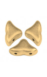 Les perles par Puca® Hélios beads Light gold mat 00030/01710